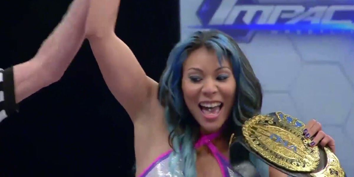 Mia Yim As Jade TNA Knockouts Champion