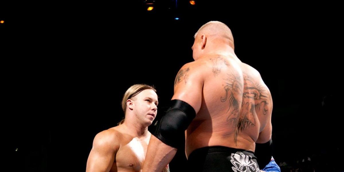 Shannon Moore v Brock Lesnar SmackDown December 18, 2003 Cropped