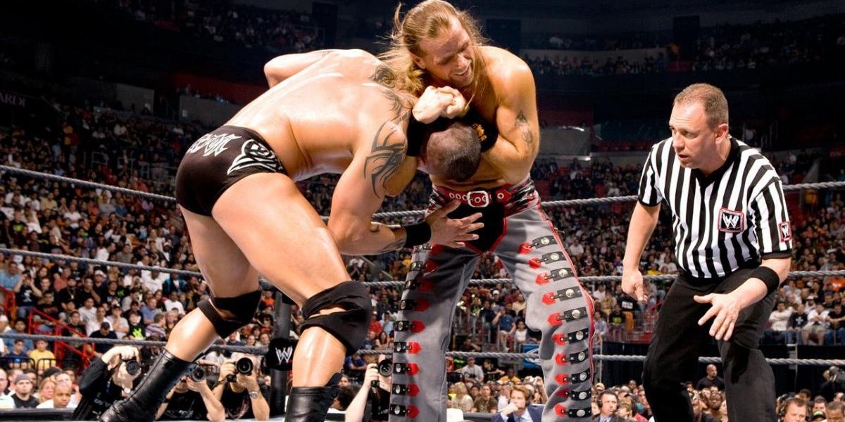 Shawn Michaels v Randy Orton Survivor Series 2007 Cropped