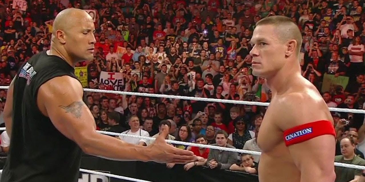 The Rock and John Cena agree to a WrestleMania match Cropped