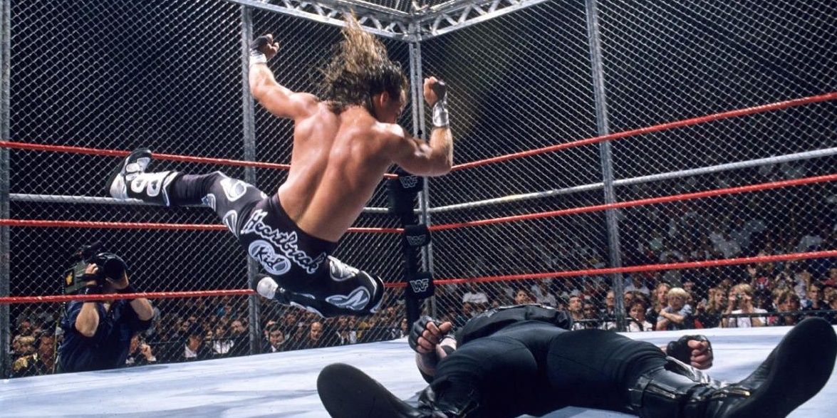 Undertaker v Shawn Michaels Badd Blood In Your House Cropped