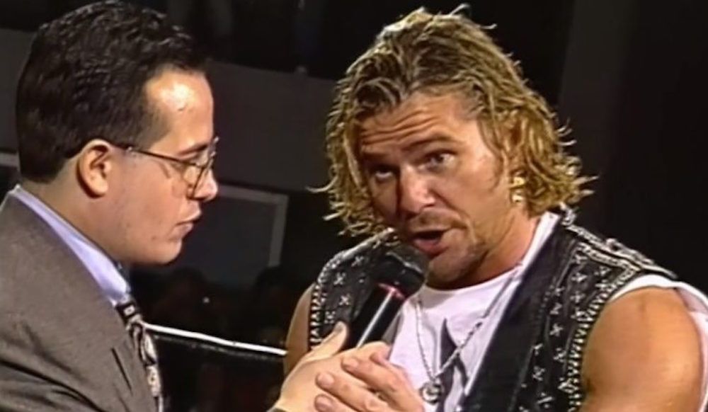 Brian Pillman and Joey Styles in ECW