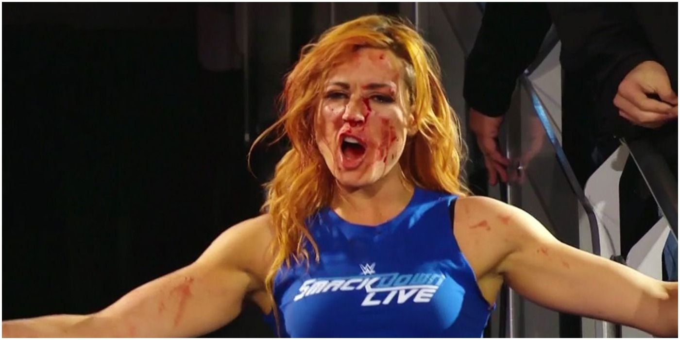 Becky Lynch Blood on Raw