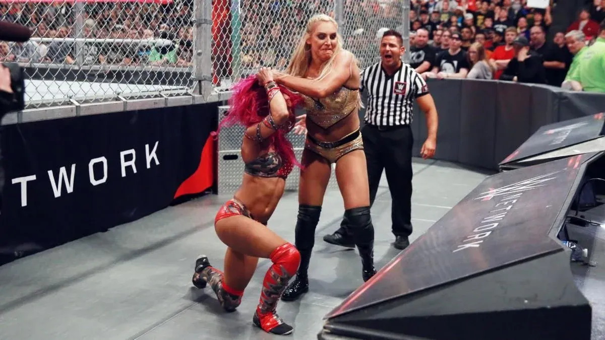 Charlotte vs Sasha Banks Hell in a Cell