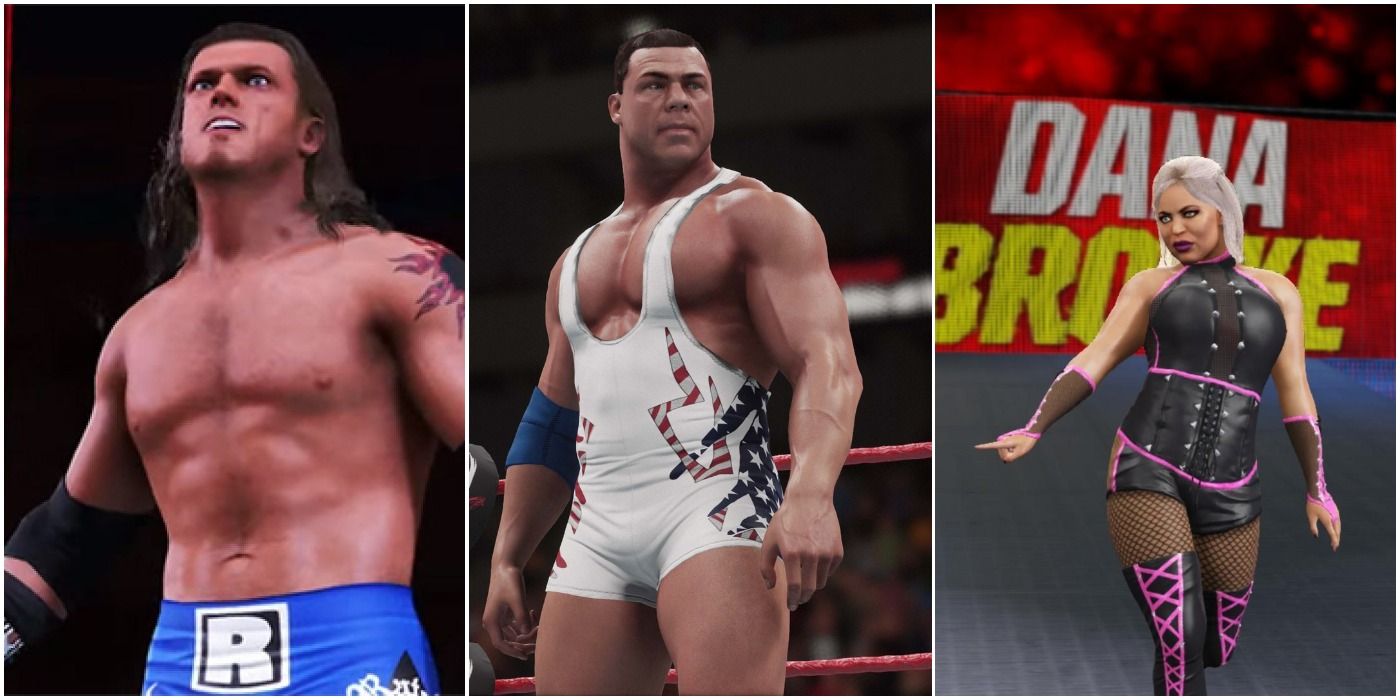 Edge Kurt Angle Dana Brooke WWE 2K 