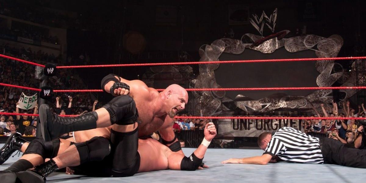 Goldberg v Triple H Unforgiven 2003 Cropped