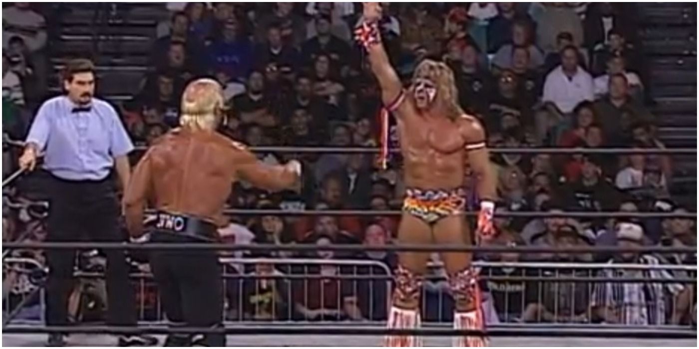 Hulk Hogan Ultimate Warrior WCW Halloween Havoc