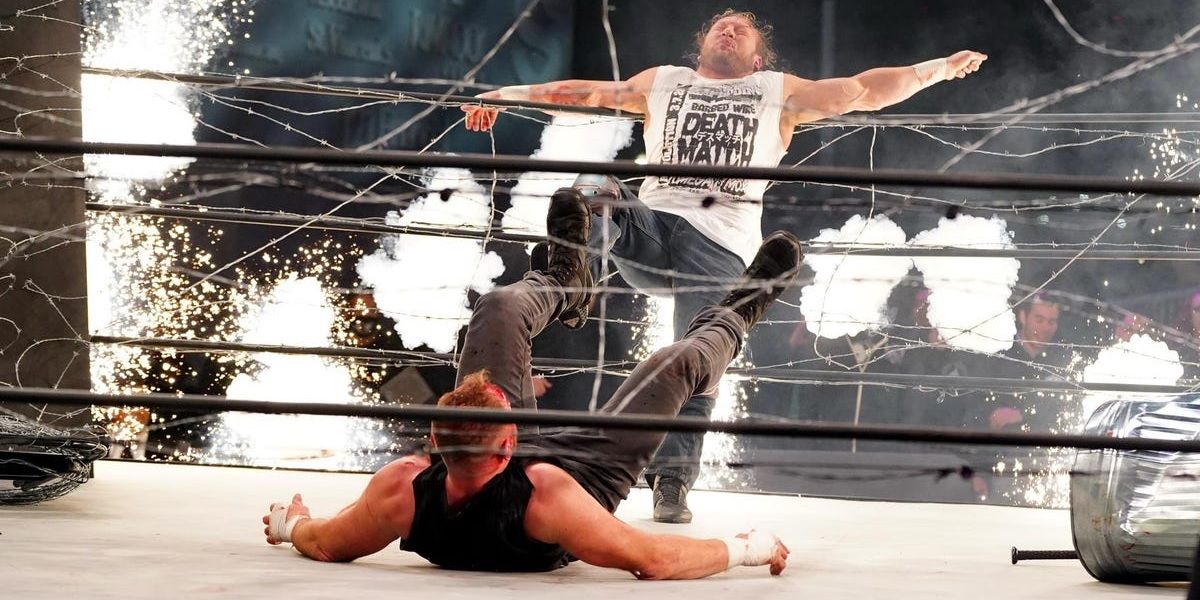 Jon Moxley Kenny Omega Barbed Wire