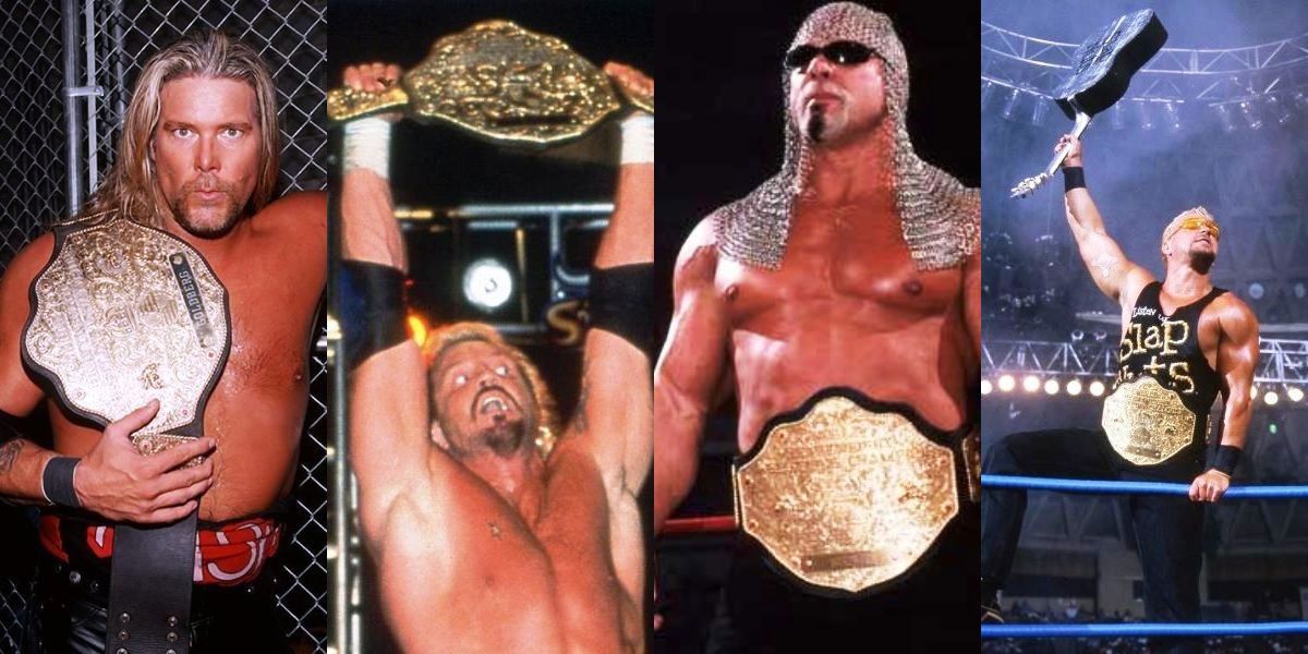 Kevin Nash DDP Scott Steiner and Jeff Jarrett as WCW Champions