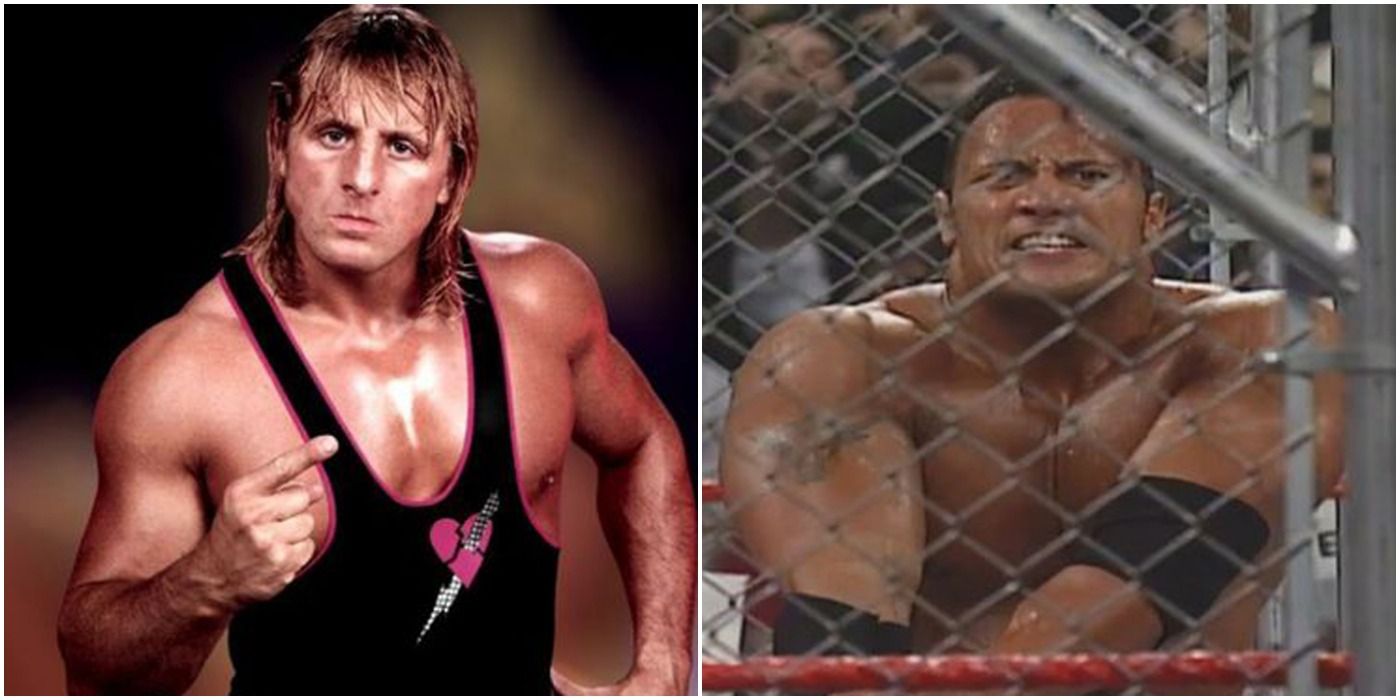 Owen Hart and The Rock in WWE