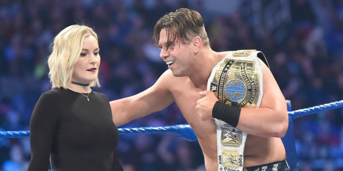 Renee Young and The Miz in the ring together Cropped