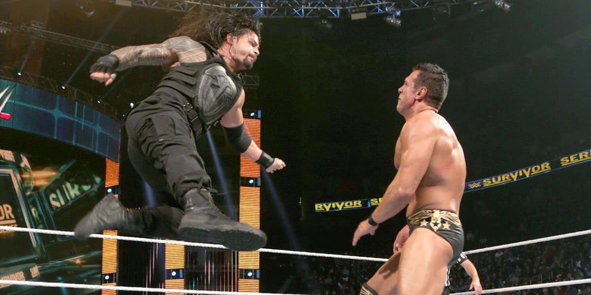 Roman Reigns v Alberto Del Rio Survivor Series 2015 Cropped