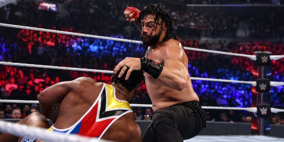 Roman Reigns v Big E Survivor Series 2021 Cropped