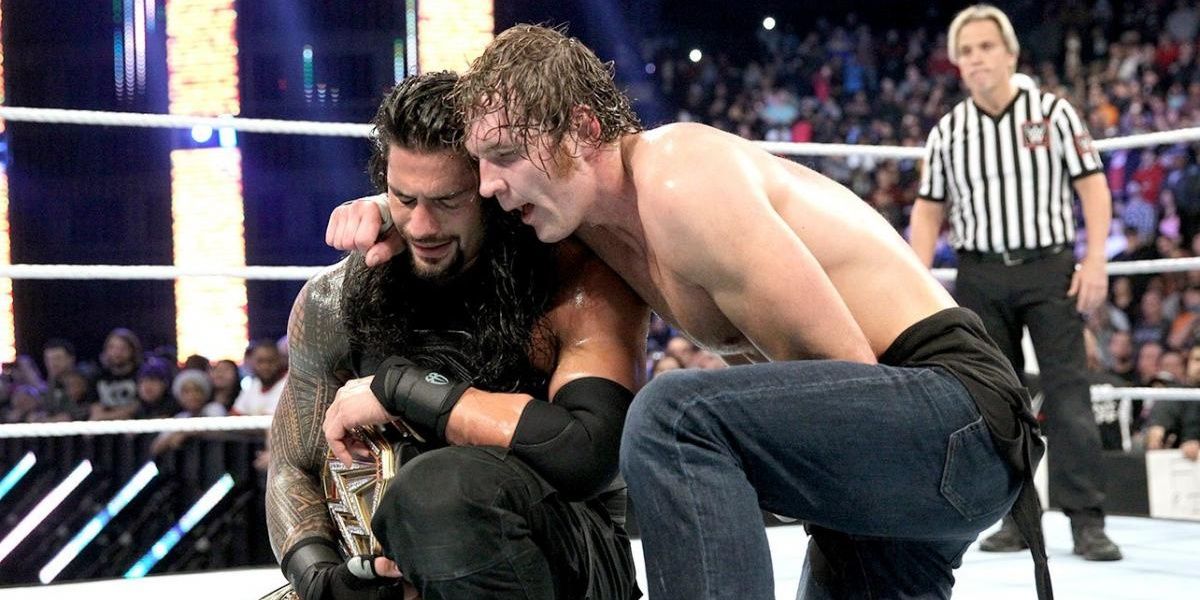 Roman Reigns v Dean Ambrose Survivor Series 2015 Cropped