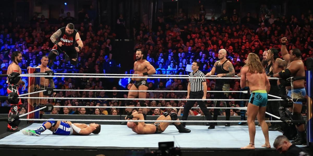 Team SmackDown v Team Raw v Team NXT Survivor Series 2019 Cropped