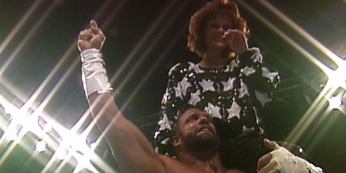 The Macho Man And Miss Elizabeth WrestleMania 7 Cropped