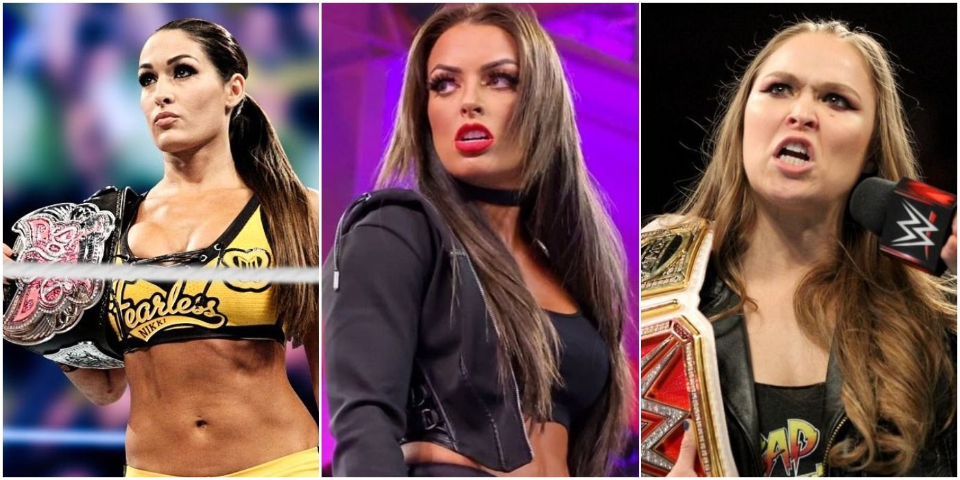 WWE Women Heels, Nikki Bella Mandy Rose Ronda Rousey