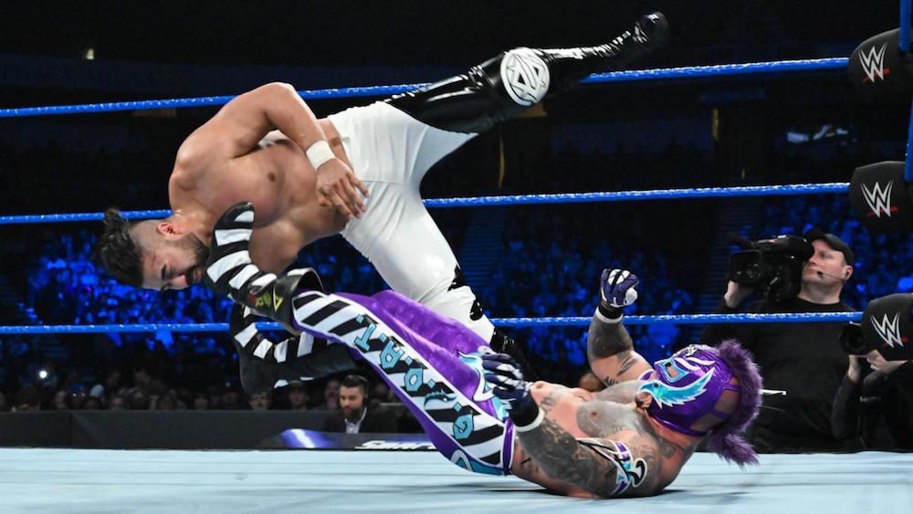 Andrade vs. Rey Mysterio (WWE SmackDown, 1/15/2019)