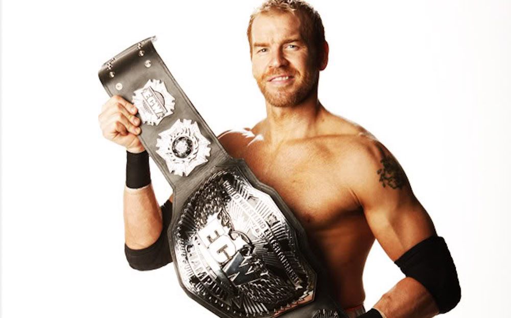 Christian with the ECW Championship