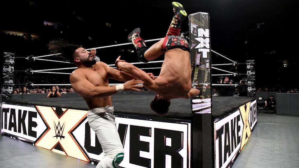 Andrade “Cien” Almas vs. Johnny Gargano (NXT TakeOver: Philadelphia, 1/27/2018)