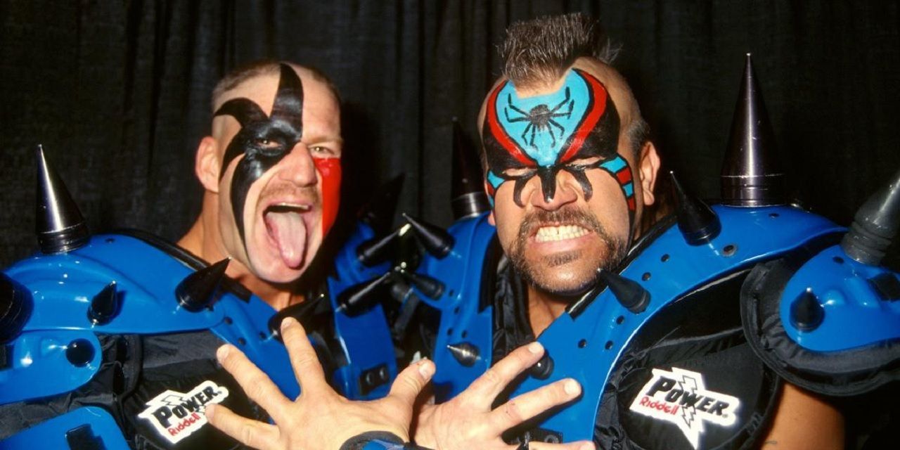 Hawk and Animal of The Legion of Doom, a.k.a. The Road Warriors
