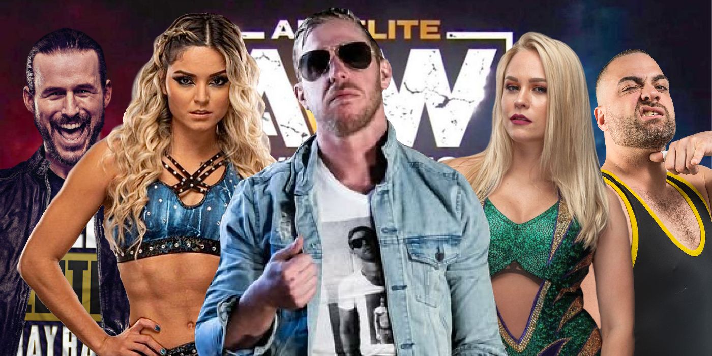 Adam Cole, Tay Conti, Orange Cassidy, Penelope Ford, and Eddie Kingston on the December 17, 2021 edition of AEW Rampage