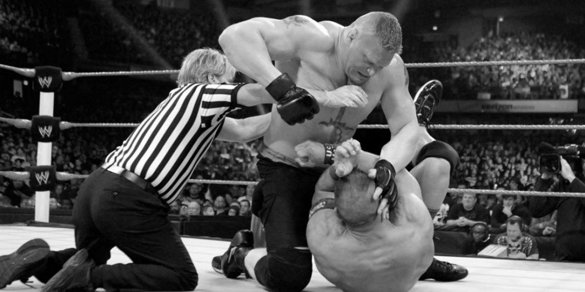 Brock Lesnar Attacks John Cena