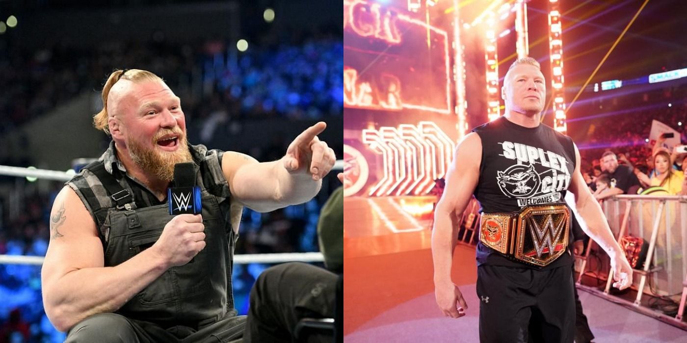 Brock Lesnar as a heel and a babyface