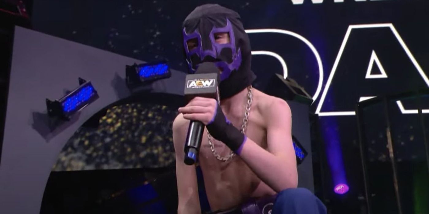 Brodie Lee Jr cutting a promo in AEW