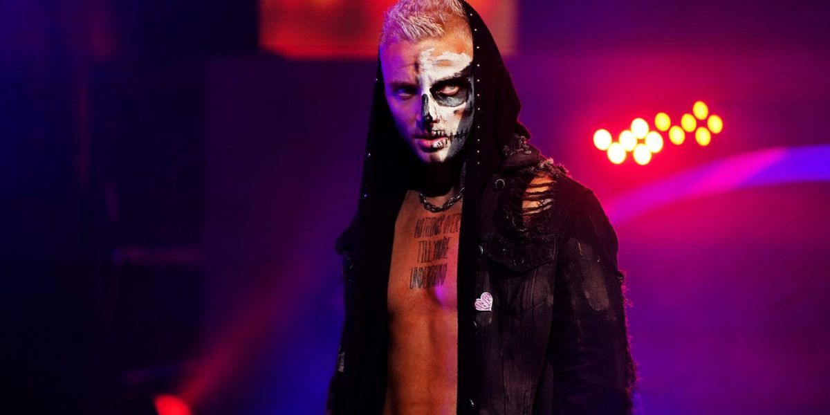 Darby Allin with a facepaint