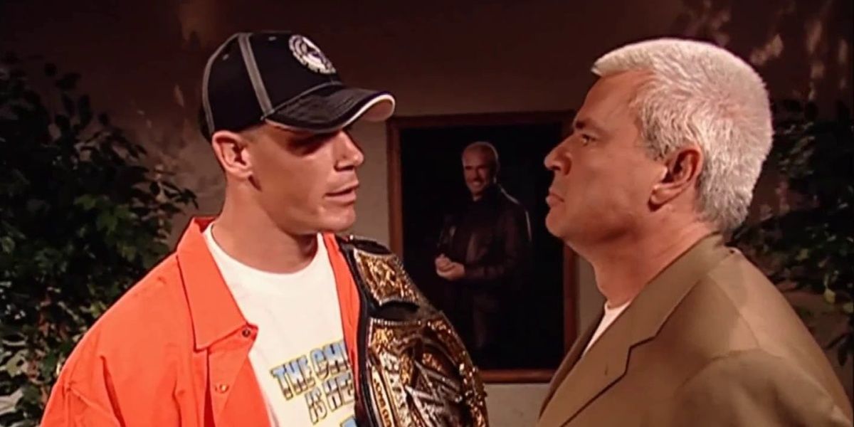 Eric Bischoff v John Cena Raw October 3, 2005 Cropped