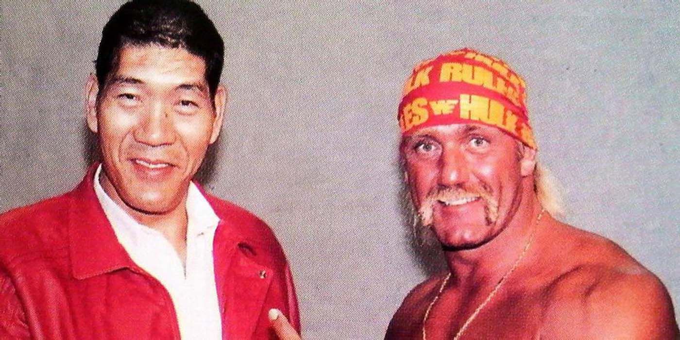 Giant Baba with Hulk Hogan