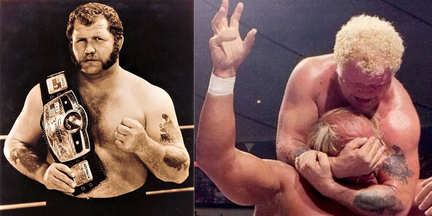 Harley Race Holds The NWA Championship And Wrestles Hulk Hogan