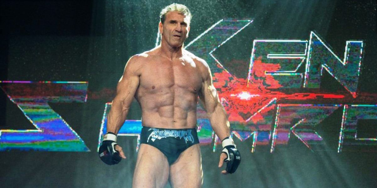 Ken Shamrock Making His Way Out To Compete