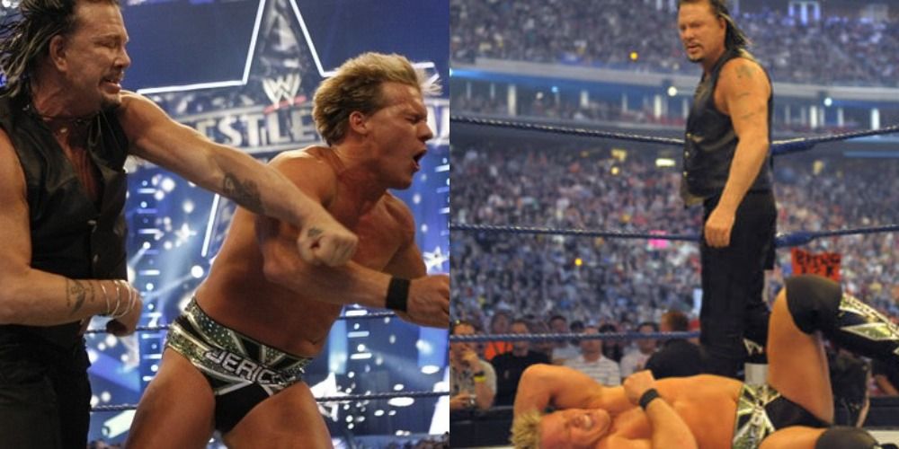 Mickey Rourke Punches Out Chris Jericho WrestleMania 25