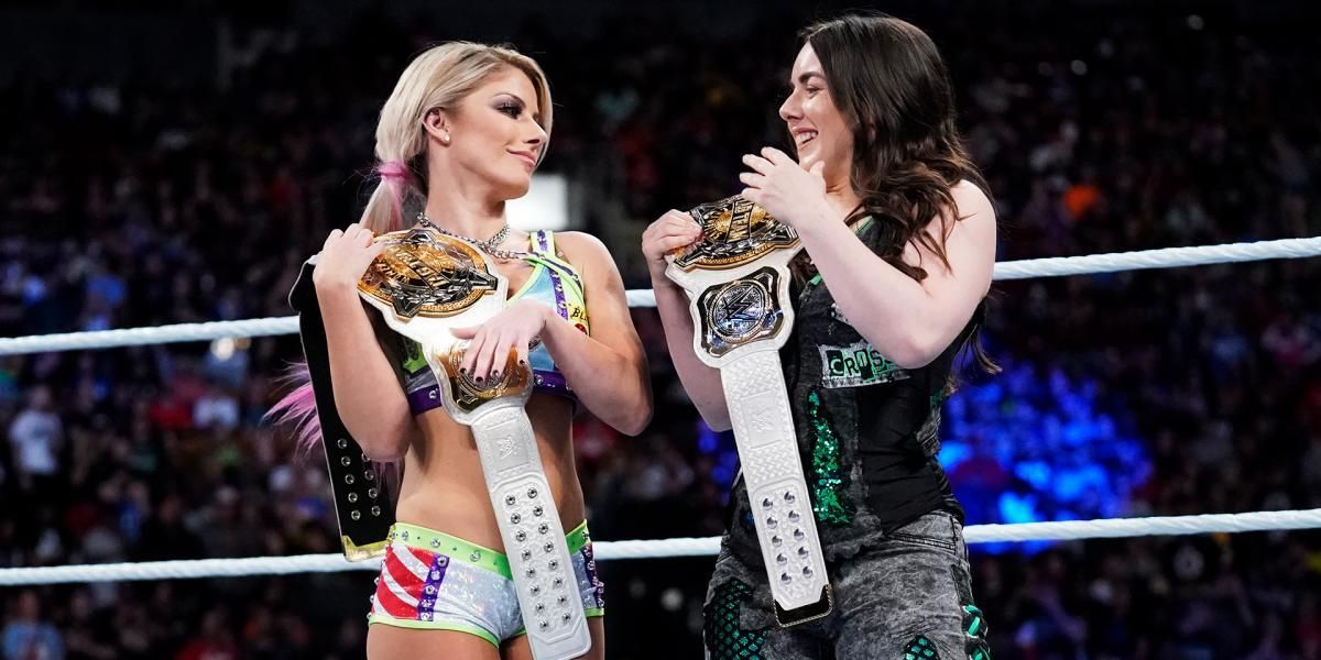 Nikki Cross & Alexa Bliss As Women's Tag Team Champions