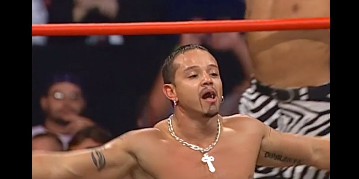 Rey Mysterio wrestling without a mask
