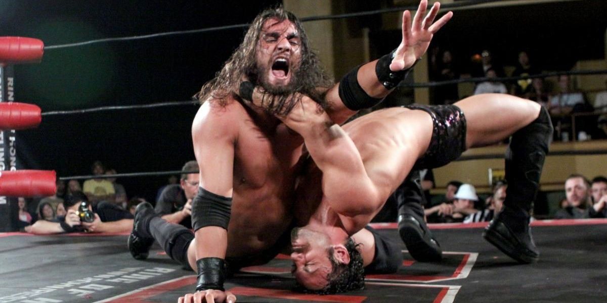 Seth Rollins wrestling Austin Aries Cropped