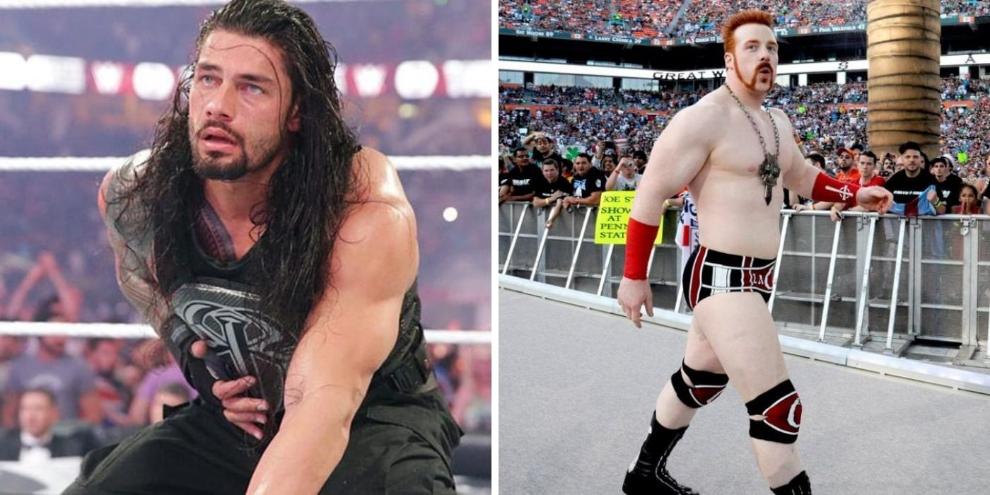 Sheamus and Roman Reigns at Wrestlemania