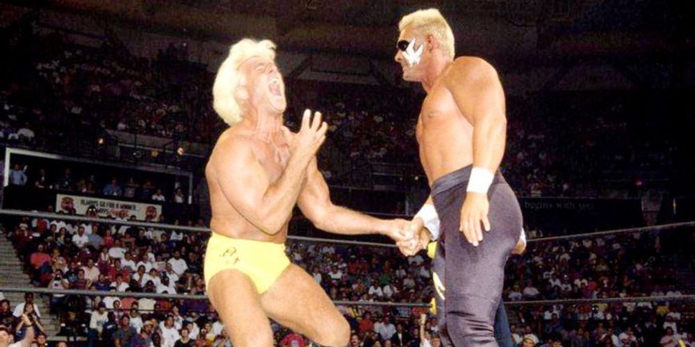 Sting Wristlock Ric Flair Clash Of The Champions