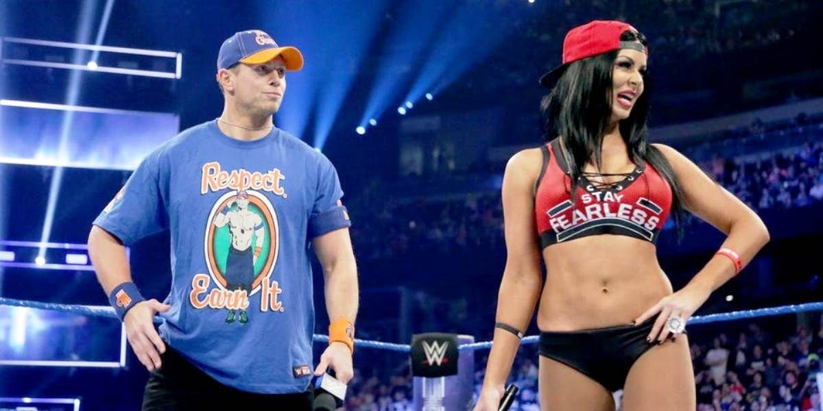 The Miz and Maryse dressed up as John Cena and Nikki Bella