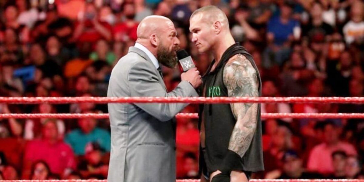 Triple H & Randy Orton in the ring