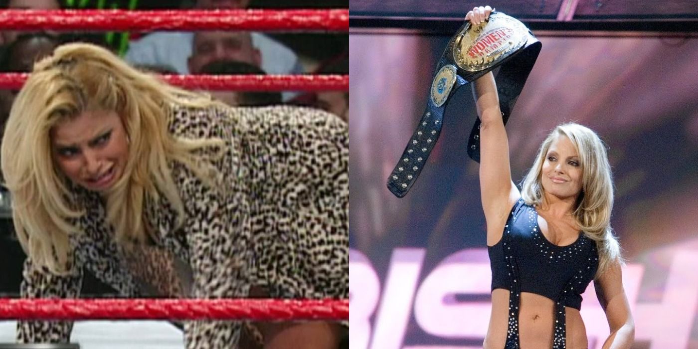 Trish Stratus Barks Like A Dog And Wins A WWE Women's Championship