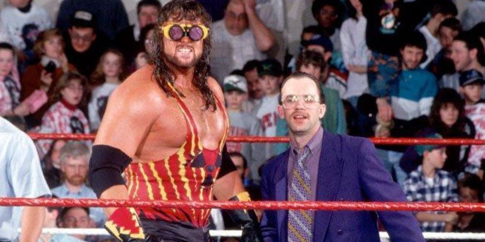 WWE Adam Bomb In Goggles With Harvey Wippleman