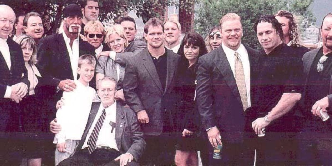 Wrestling Legends at Owen Hart's Funeral