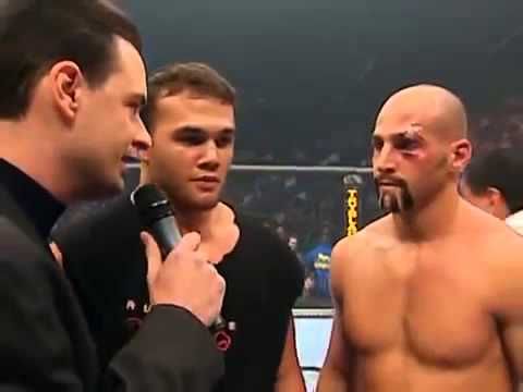 Tiki Ghosn and Robbie Lawler post fight interview.