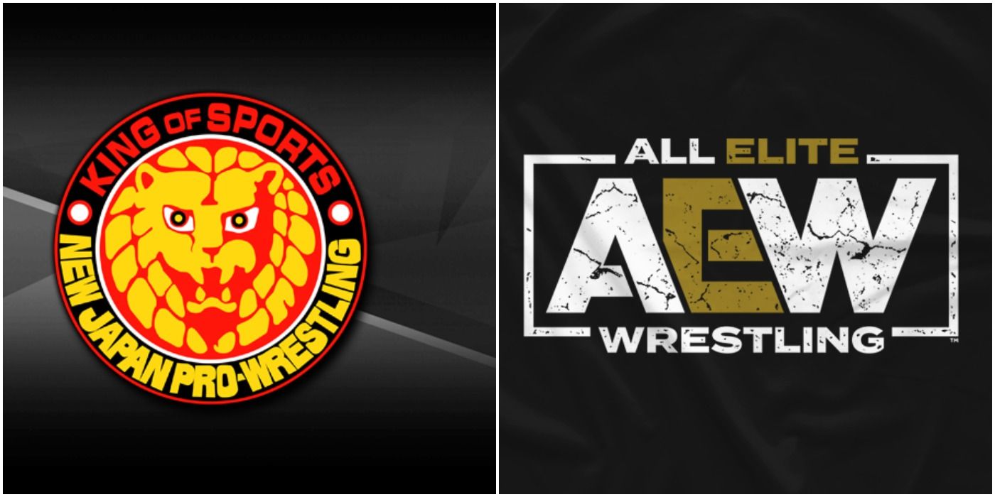 NJPW and AEW logo