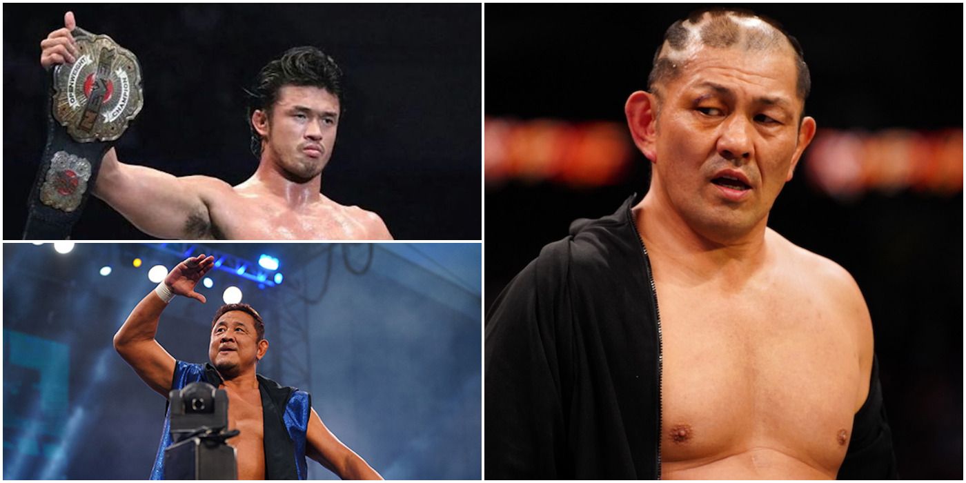 New Japan Pro-Wrestlling stars who work stiff: Katsuyori Shibata, Yuji Nagata, and Minoru Suzuki