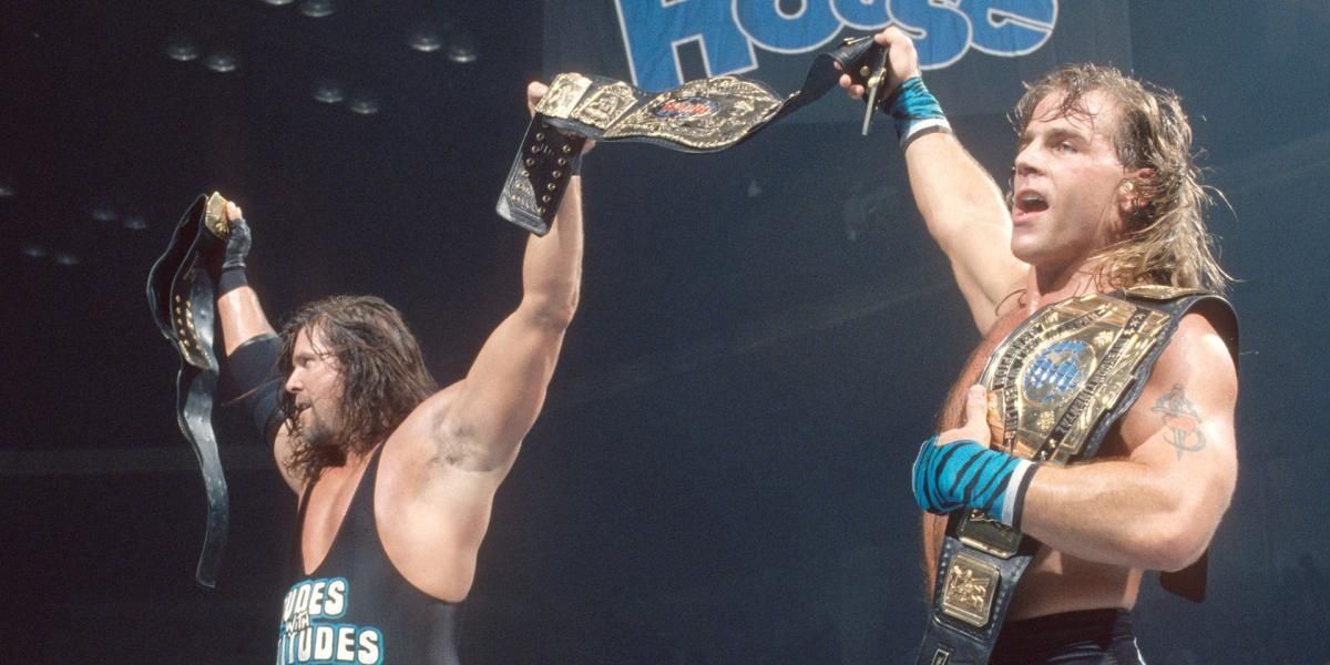 Diesel and Shawn Michaels Tag Team Champions Cropped