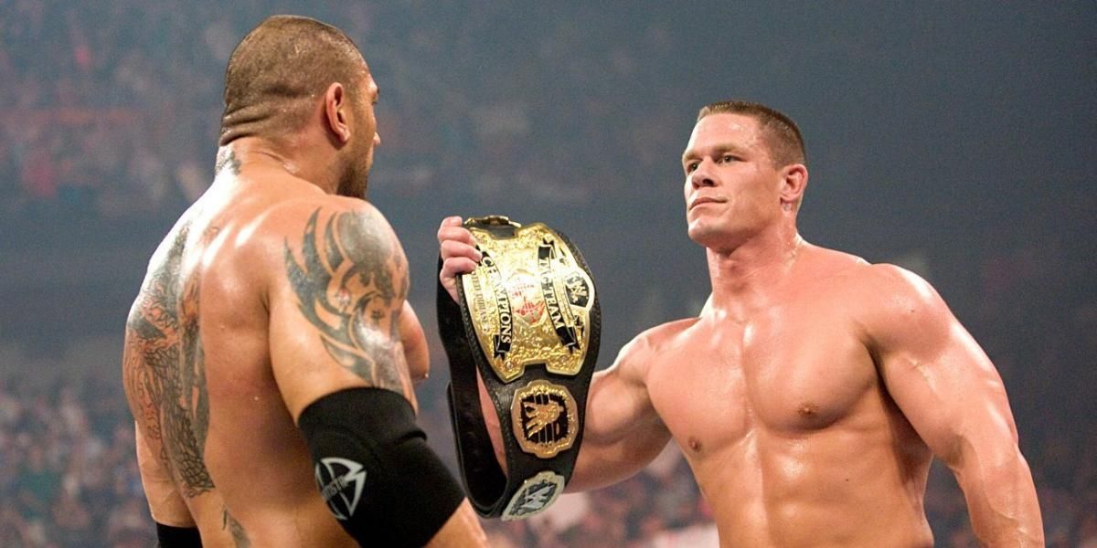 John Cena & Batista World Tag Team Champions Cropped